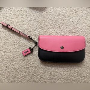 Coach Pink and Black Wallet